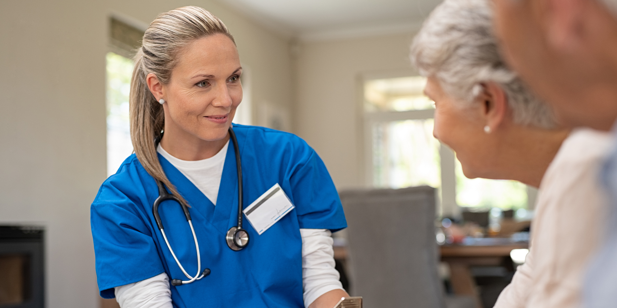 caregiver with senior