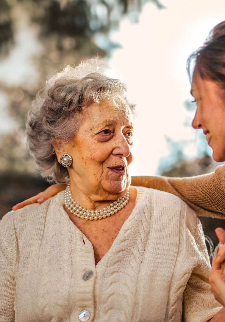 caregiver with patient